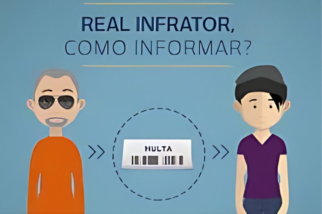 Como informar o real infrator de uma multa?