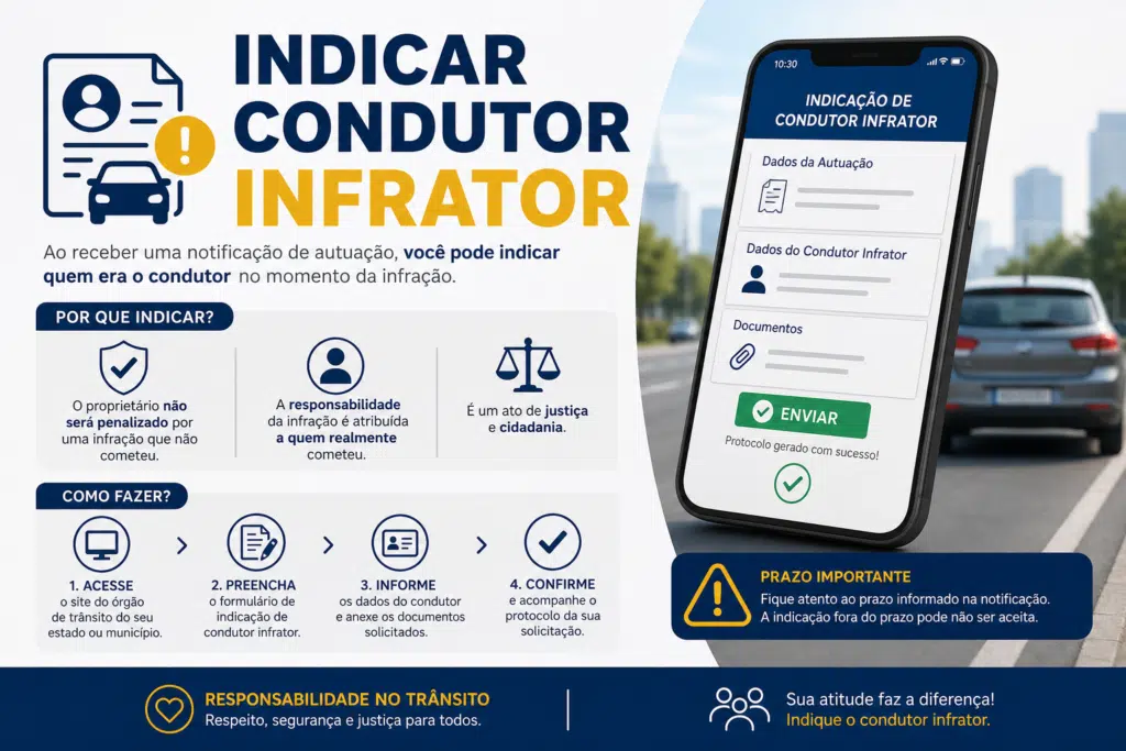 indicação condutor infrator