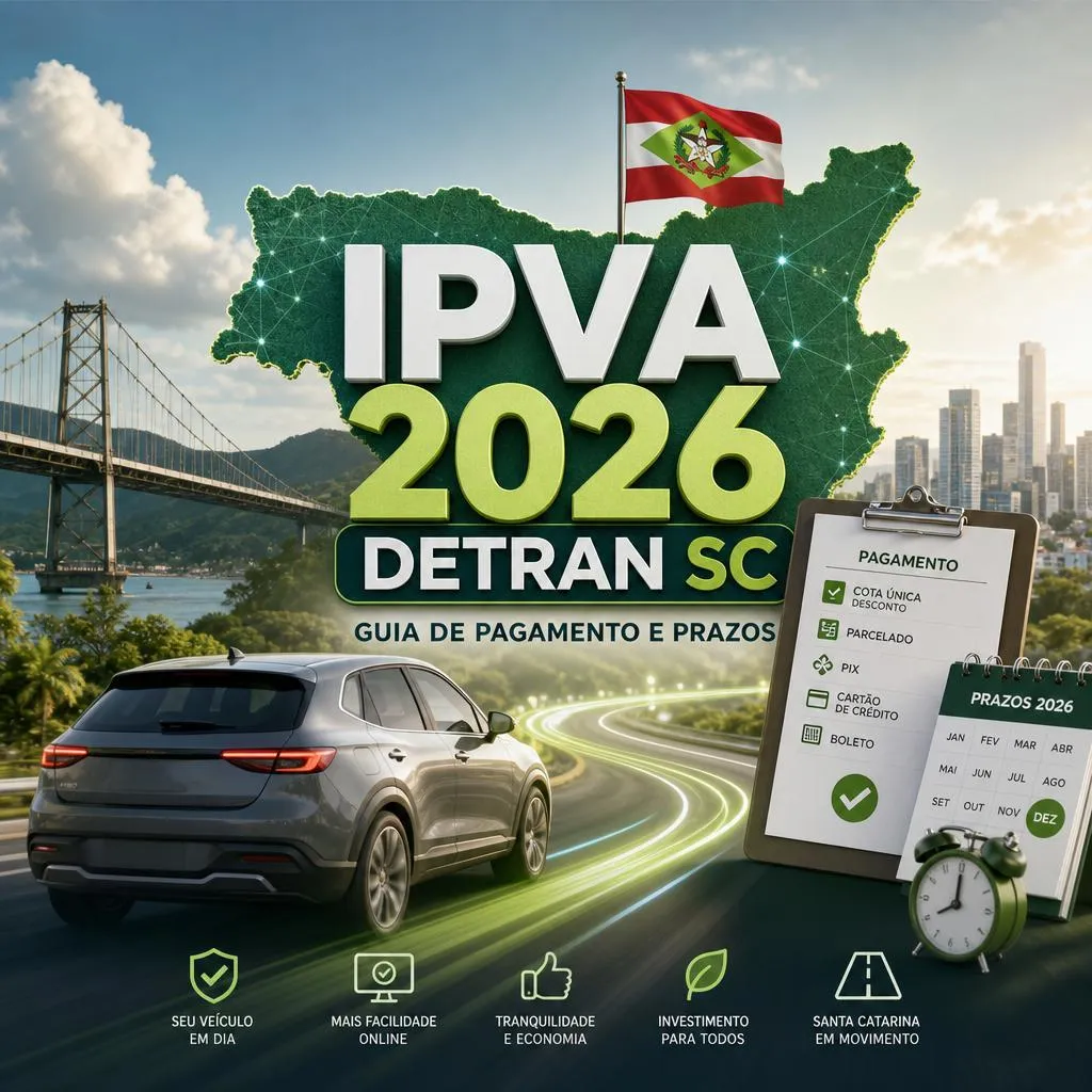 IPVA 2026 Detran SC guia de pagamento