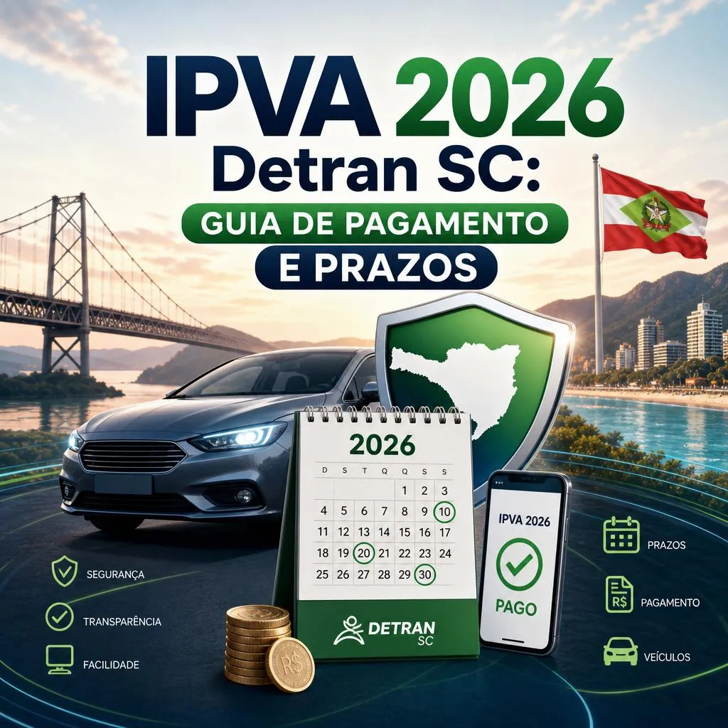 IPVA 2026 Detran SC guia e prazos