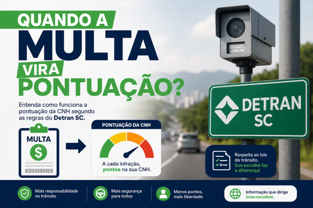 quando a multa ⁢vira pontuação detran sc