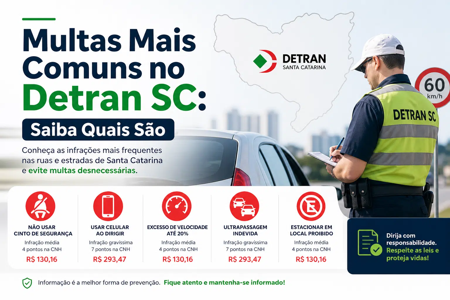 multas mais comuns no detran sc saiba quais são